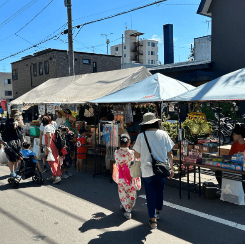 恵庭,夏祭り,夏まつり,盆踊り,出店,屋台,2025,令和7,えにわマルシェ