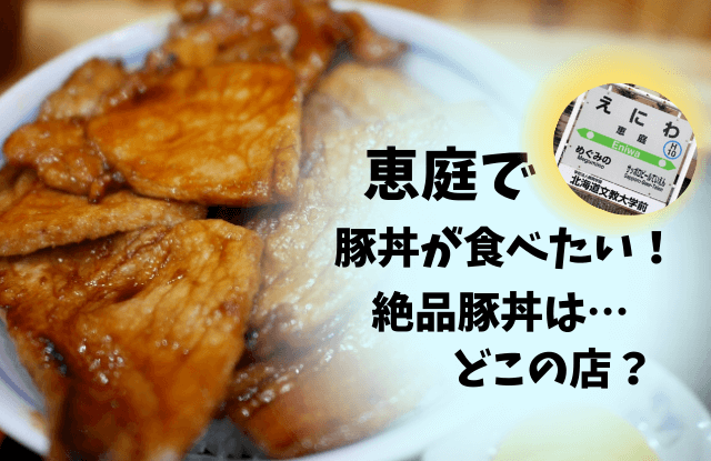 恵庭,豚丼,おすすめ,特徴,口コミ,評判