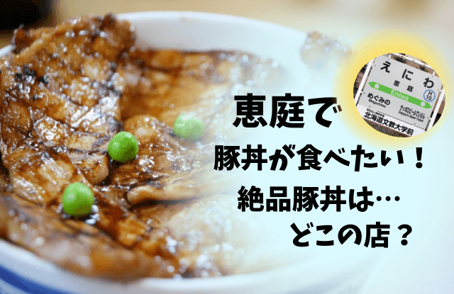 恵庭,豚丼,おすすめ,特徴,口コミ,評判