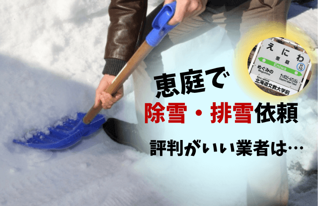 恵庭,除雪,除雪業者