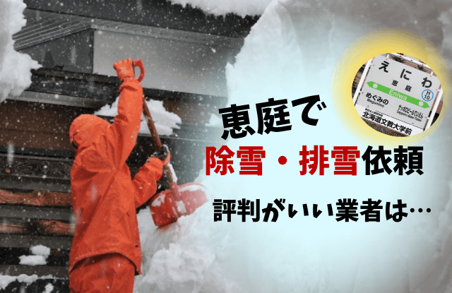 恵庭,除雪,除雪業者