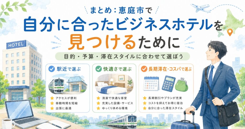 恵庭,ビジネスホテル
