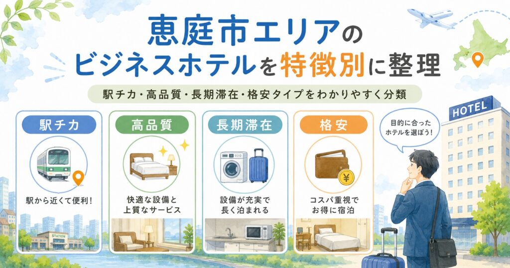 恵庭,ビジネスホテル