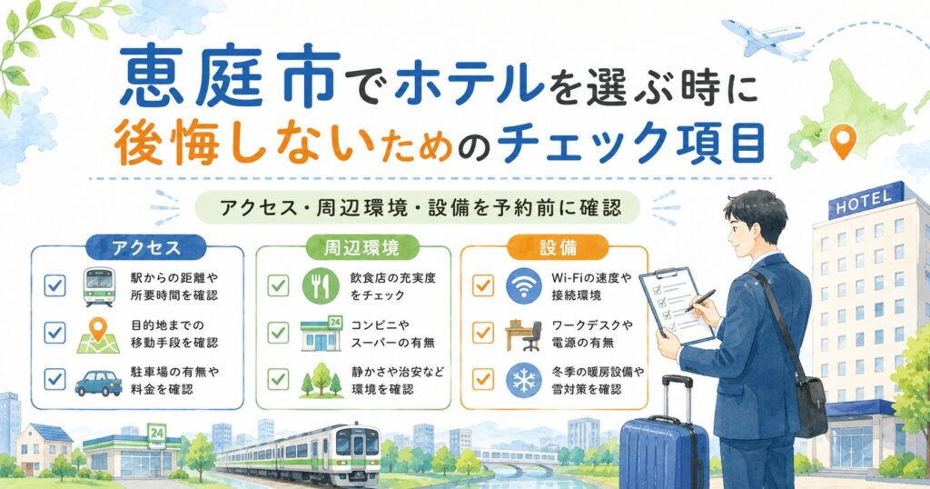 恵庭,ビジネスホテル