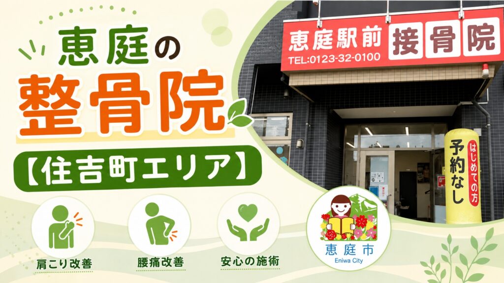 恵庭,接骨院,おすすめ,口コミ,評判,腰痛,肩こり,整骨院
