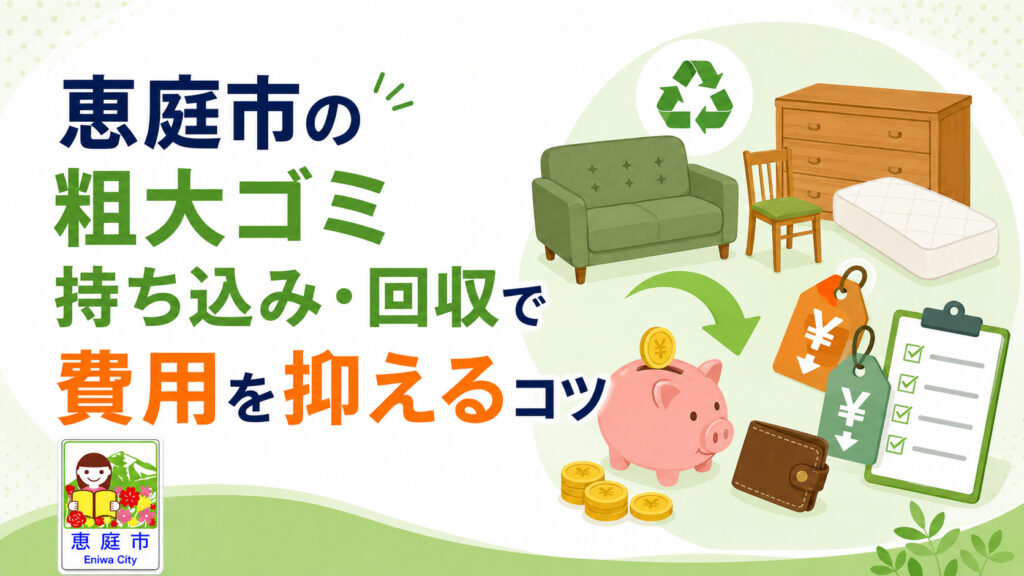 恵庭市,粗大ごみ,持ち込み,回収,料金