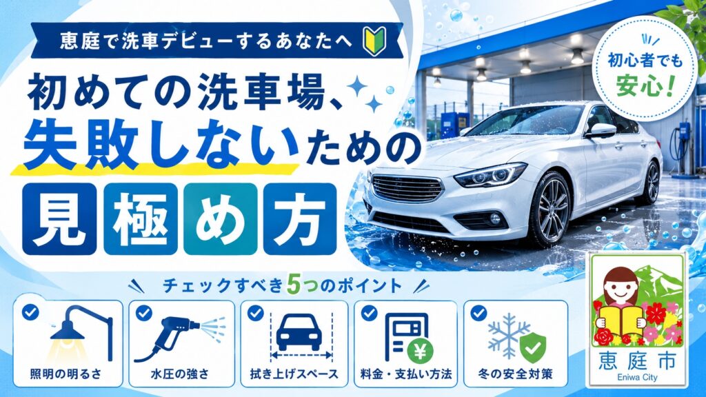 恵庭,洗車場,おすすめ,口コミ,評判,恵み野,場所