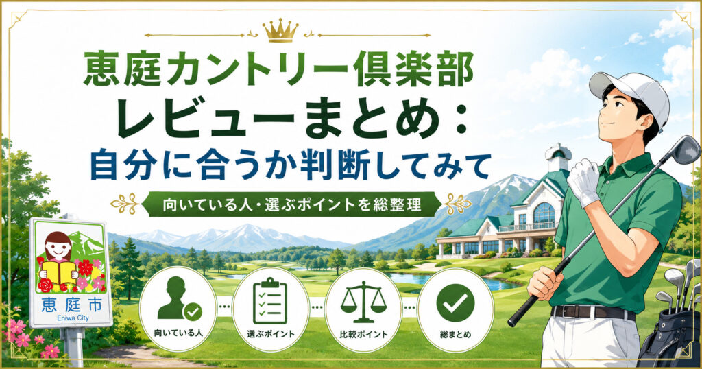 恵庭カントリー倶楽部,レビュー,口コミ,体験談
