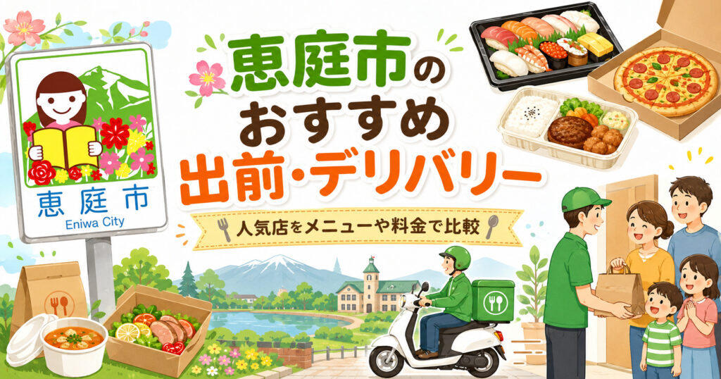 恵庭,出前,デリバリー,おすすめ,口コミ,評判
