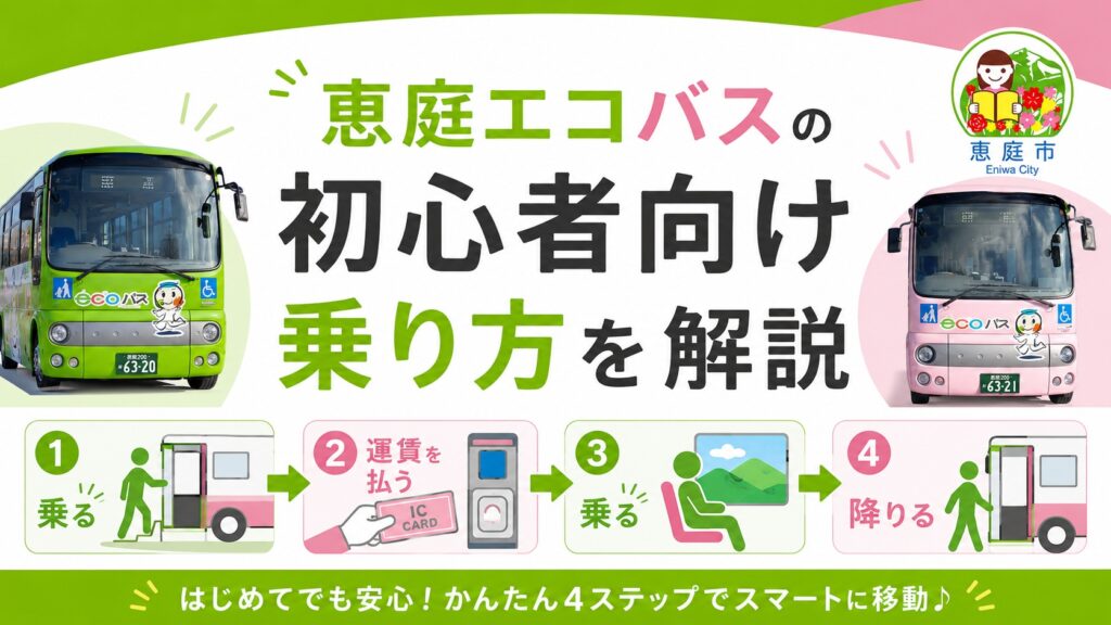 恵庭,エコバス,乗り方,料金,路線図