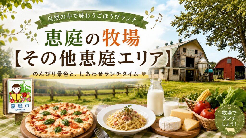 恵庭,牧場,ランチ,ピザ,パスタ,おすすめ,人気,口コミ,評判,レビュー