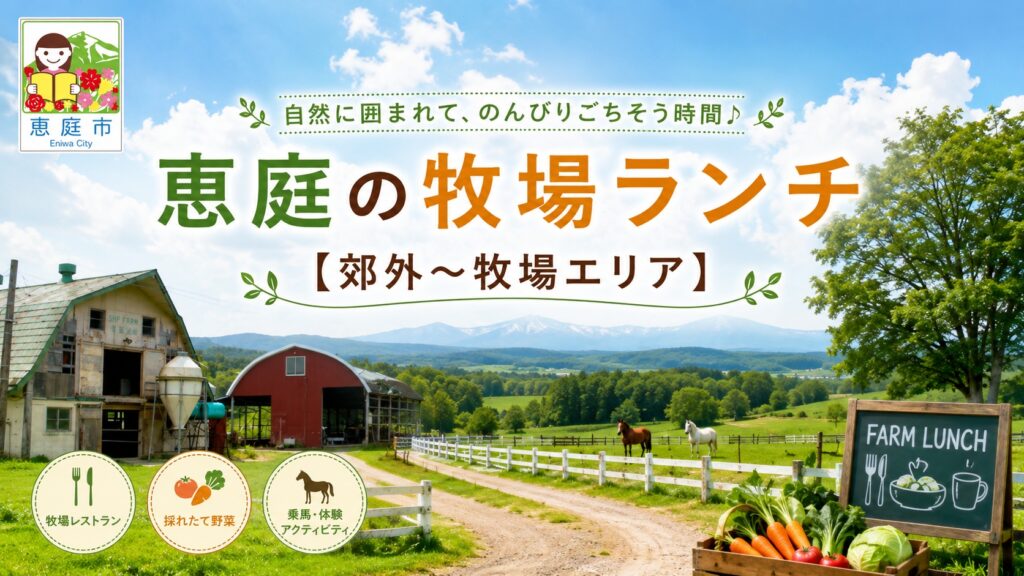 恵庭,牧場,ランチ,ピザ,パスタ,おすすめ,人気,口コミ,評判,レビュー