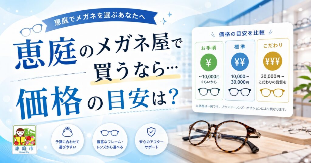 恵庭,メガネ,メガネ屋,おすすめ,口コミ,評判