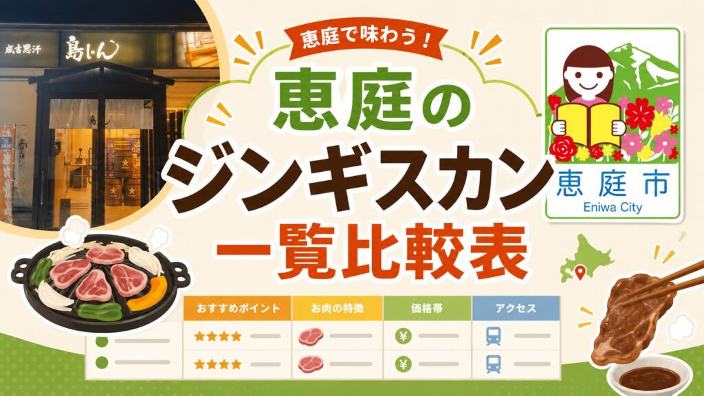 恵庭,ジンギスカン,おすすめ,口コミ,評判