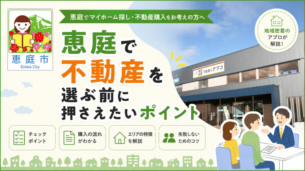 恵庭,土地,不動産,売買,不動産屋,土地高騰,土地探し