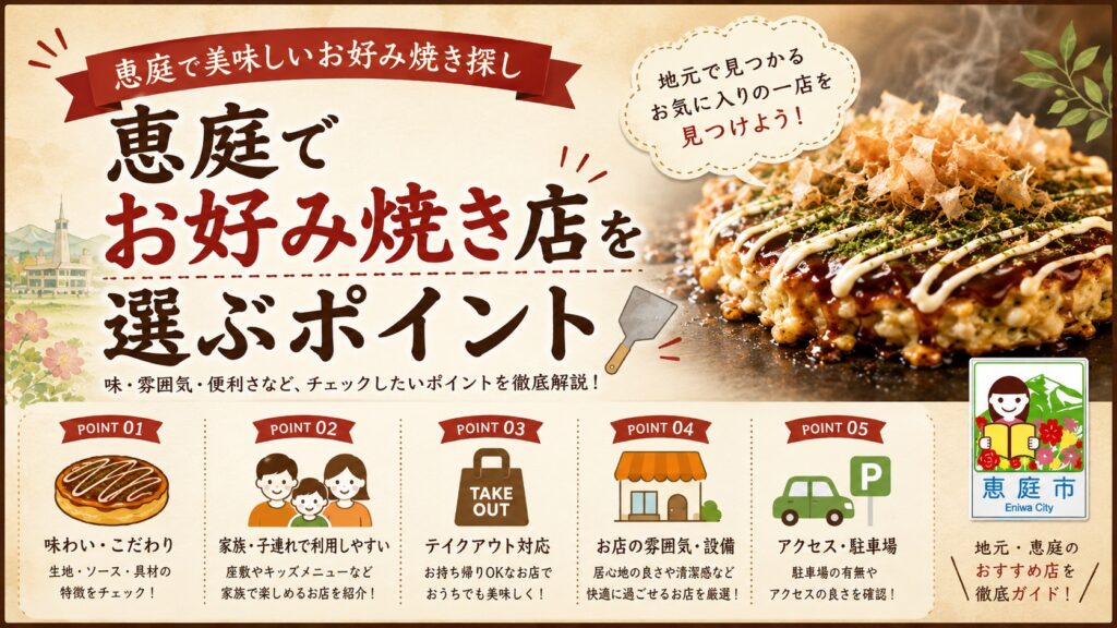 恵庭,お好み焼き,おすすめ,人気,口コミ,評判