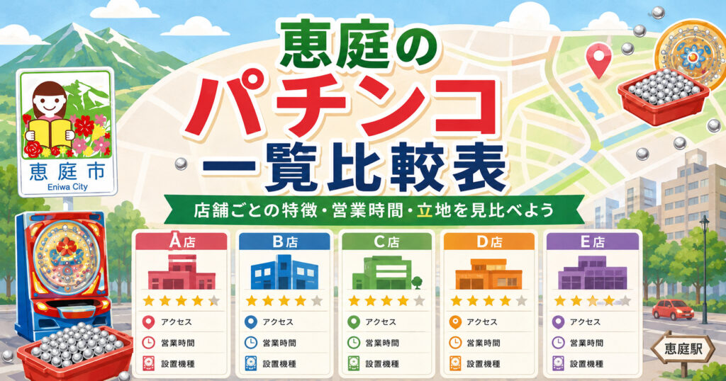 恵庭,パチンコ,おすすめ,口コミ,評判