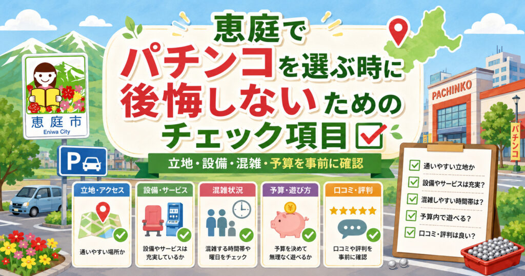 恵庭,パチンコ,おすすめ,口コミ,評判