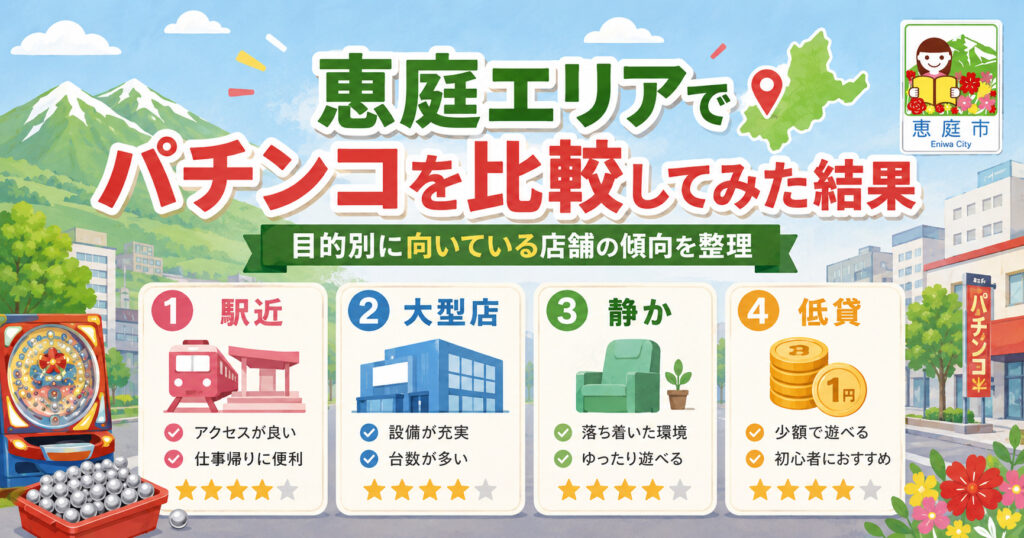 恵庭,パチンコ,おすすめ,口コミ,評判