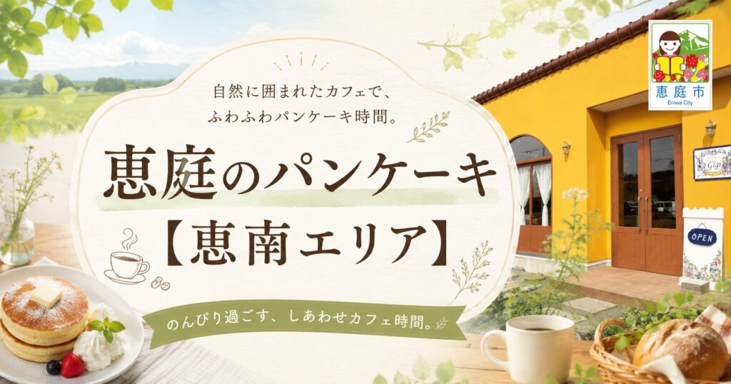 恵庭,パンケーキ,おすすめ,口コミ,評判,デート,女子会