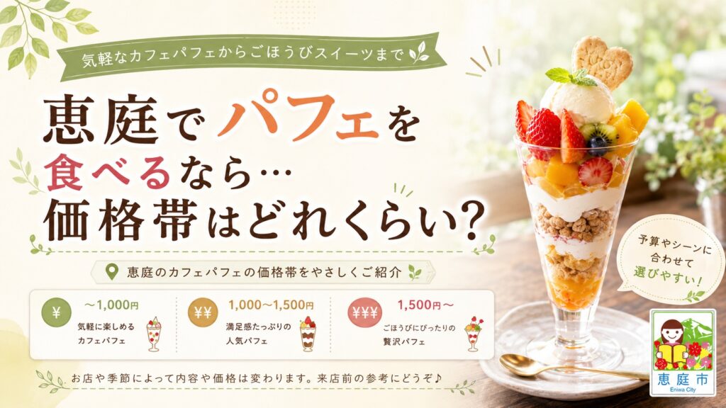 恵庭,パフェ,おしゃれ,おすすめ,口コミ,評判