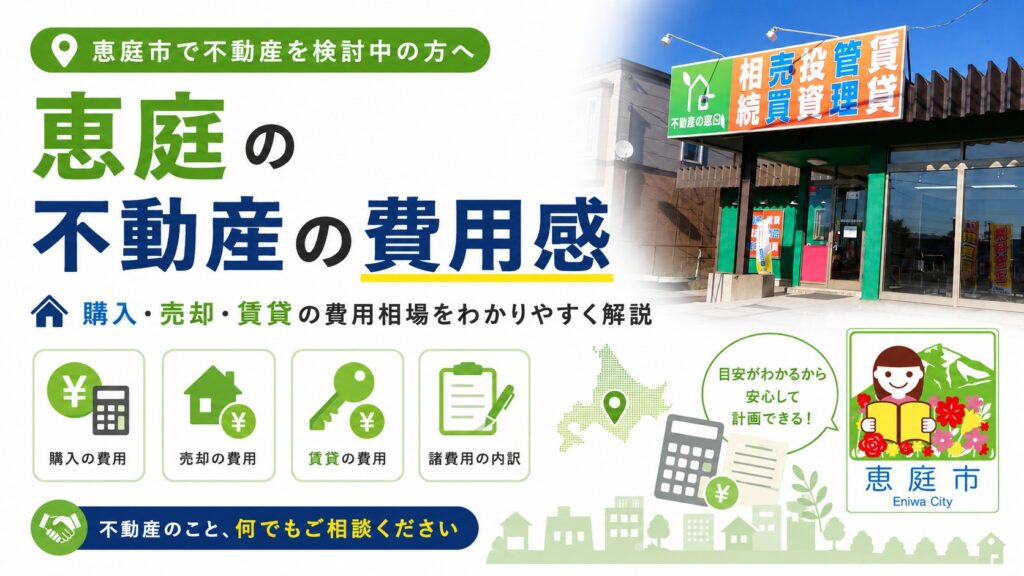 恵庭,不動産,不動産会社,売買,おすすめ