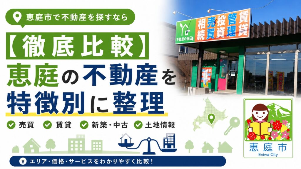 恵庭,不動産,不動産会社,売買,おすすめ