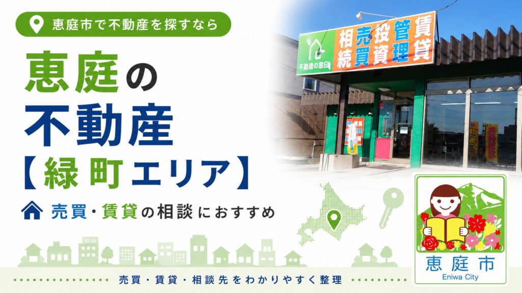 恵庭,不動産,不動産会社,売買,おすすめ
