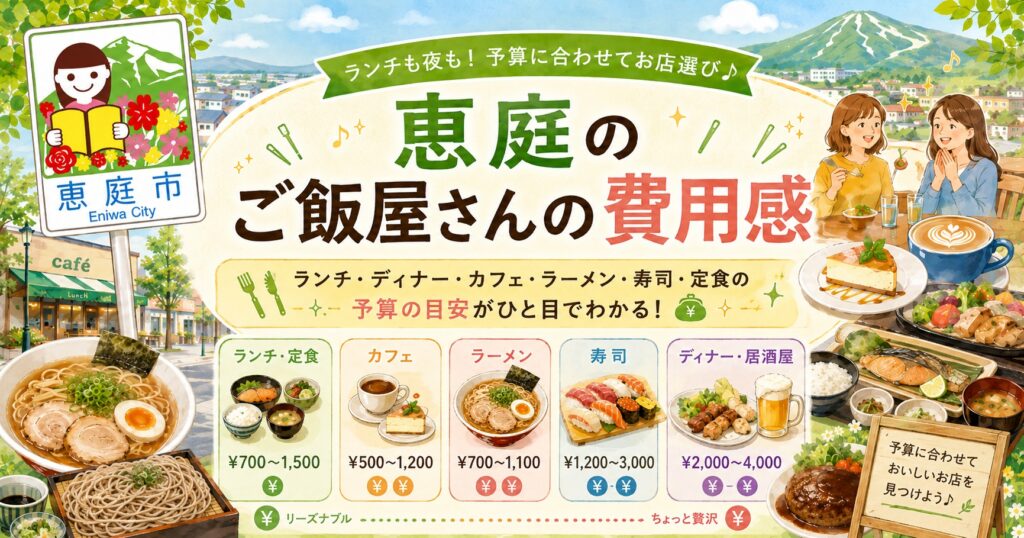 恵庭,ご飯屋,ランチ,夜,ひとり,ファミリー,おすすめ