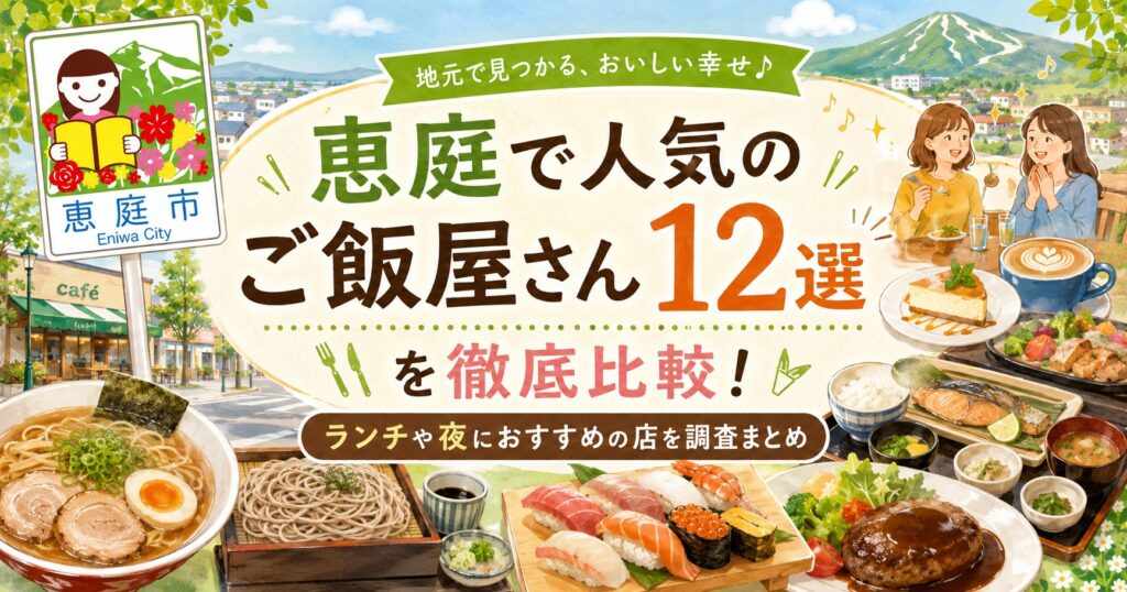 恵庭,ご飯屋,ランチ,夜,ひとり,ファミリー,おすすめ