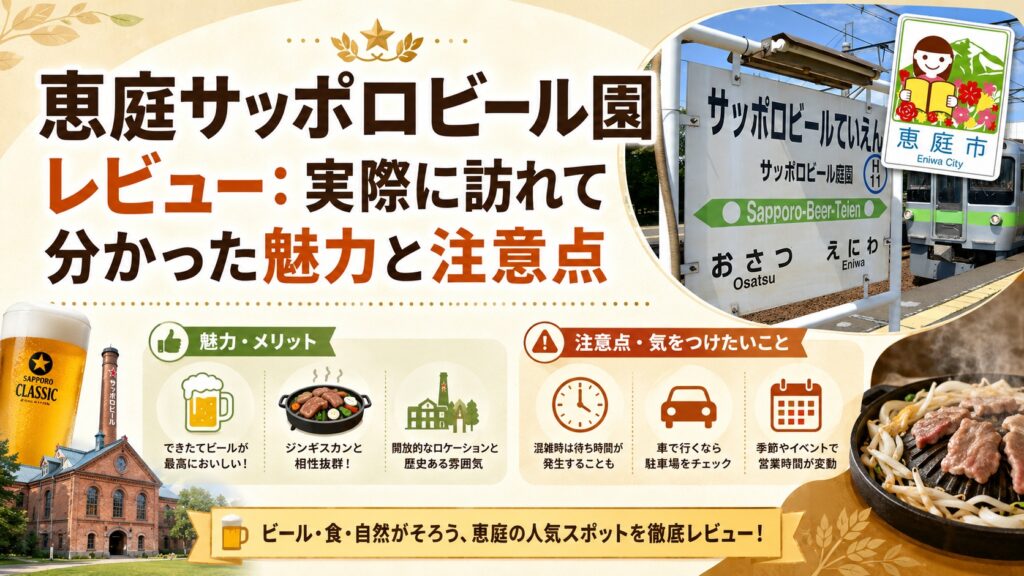 恵庭,サッポロビール園,レビュー,おすすめ
