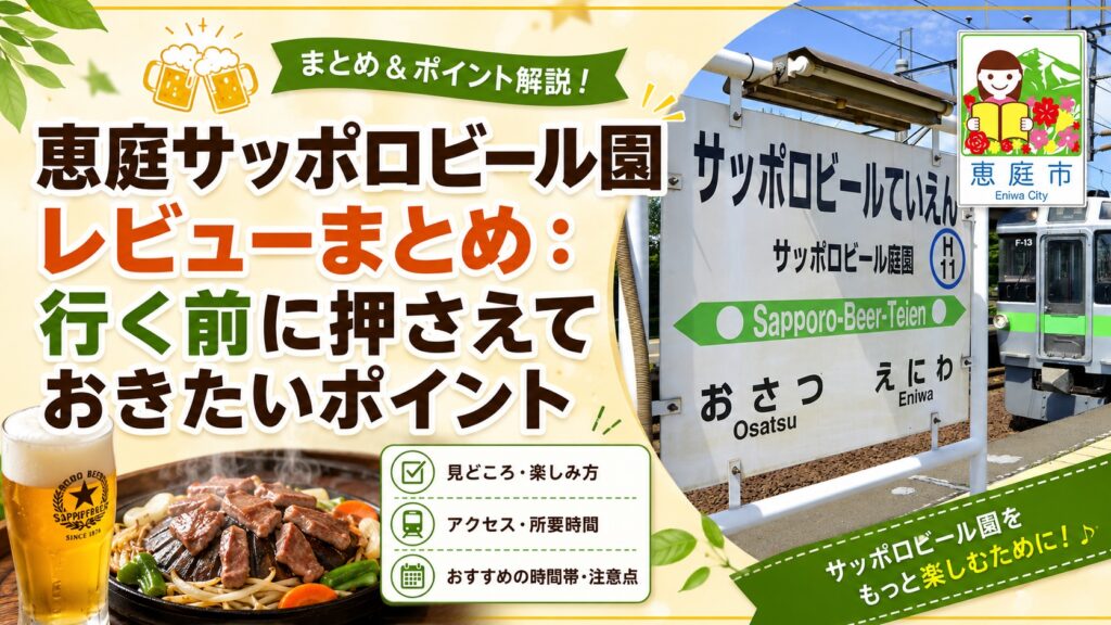 恵庭,サッポロビール園,レビュー,おすすめ