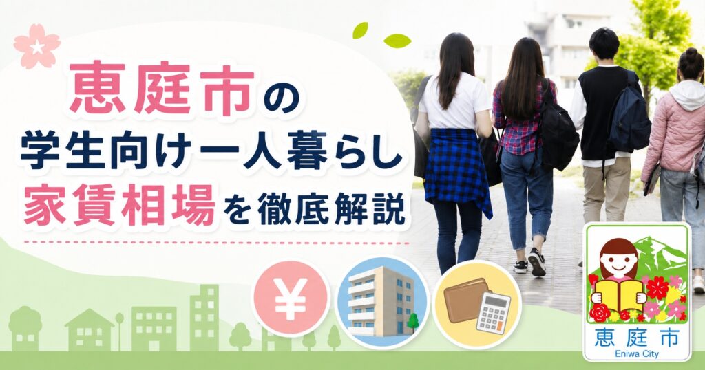 恵庭,一人暮らし,物件,家賃