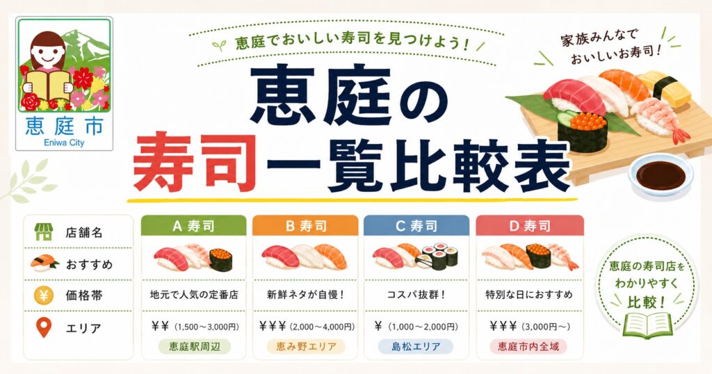 恵庭,寿司,回転ずし,回転寿司,ファミリー,おすすめ