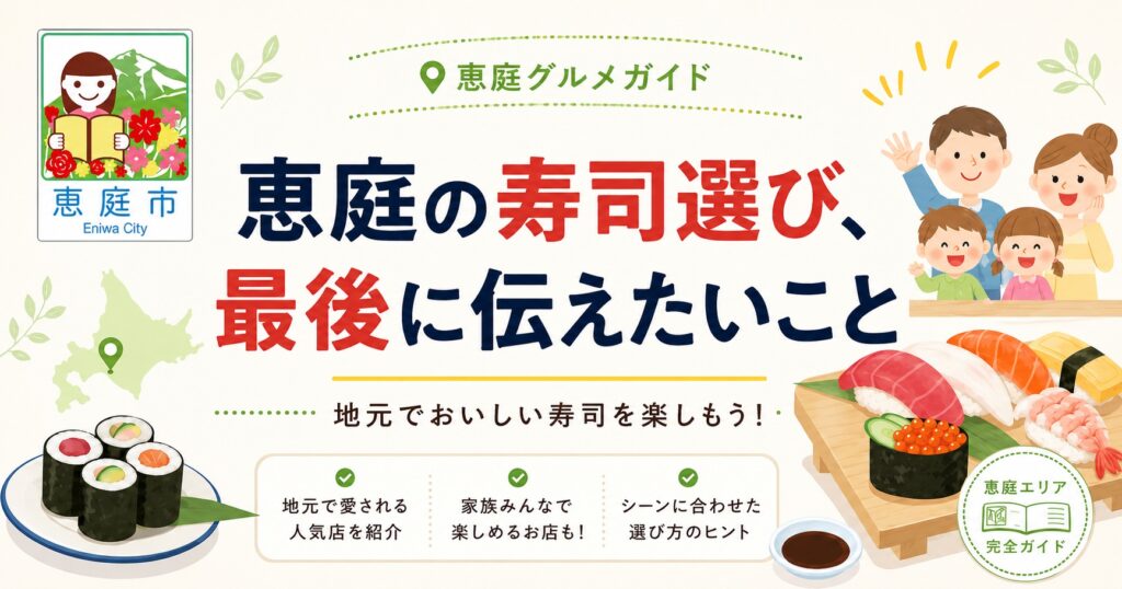 恵庭,寿司,回転ずし,回転寿司,ファミリー,おすすめ