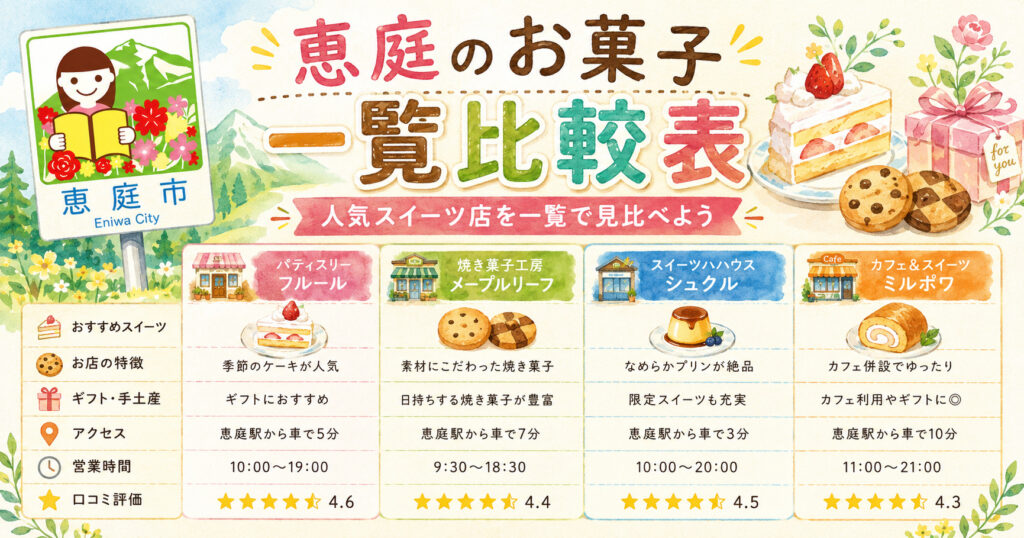 恵庭,お菓子,お土産,おすすめ,ローカル