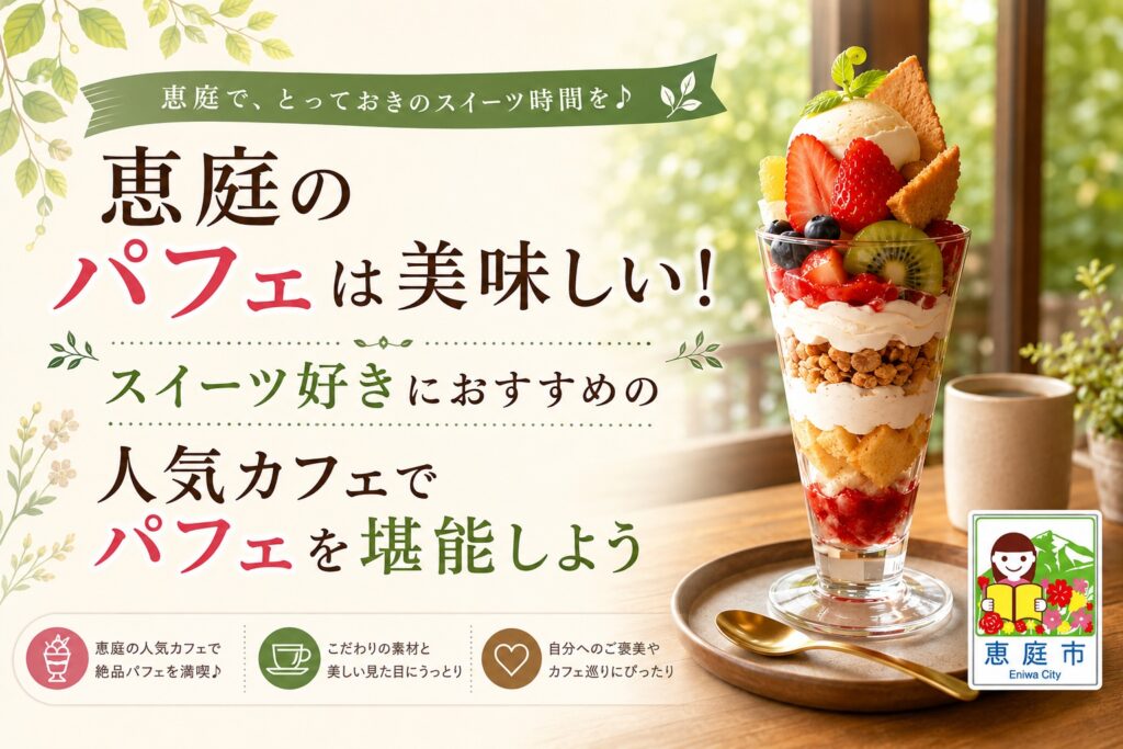 恵庭,パフェ,おしゃれ,おすすめ,口コミ,評判