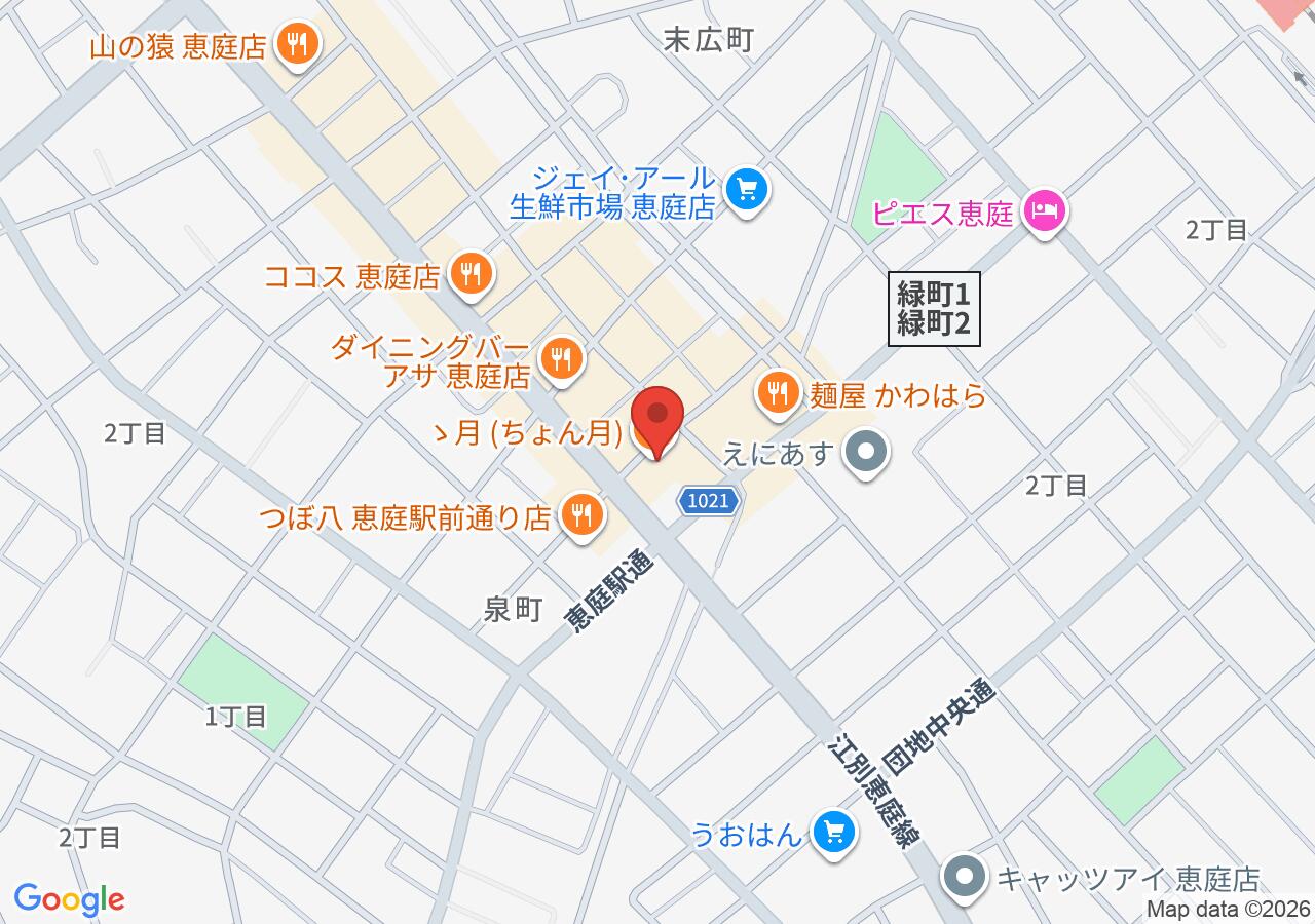 ゝ月 (ちょん月)の地図