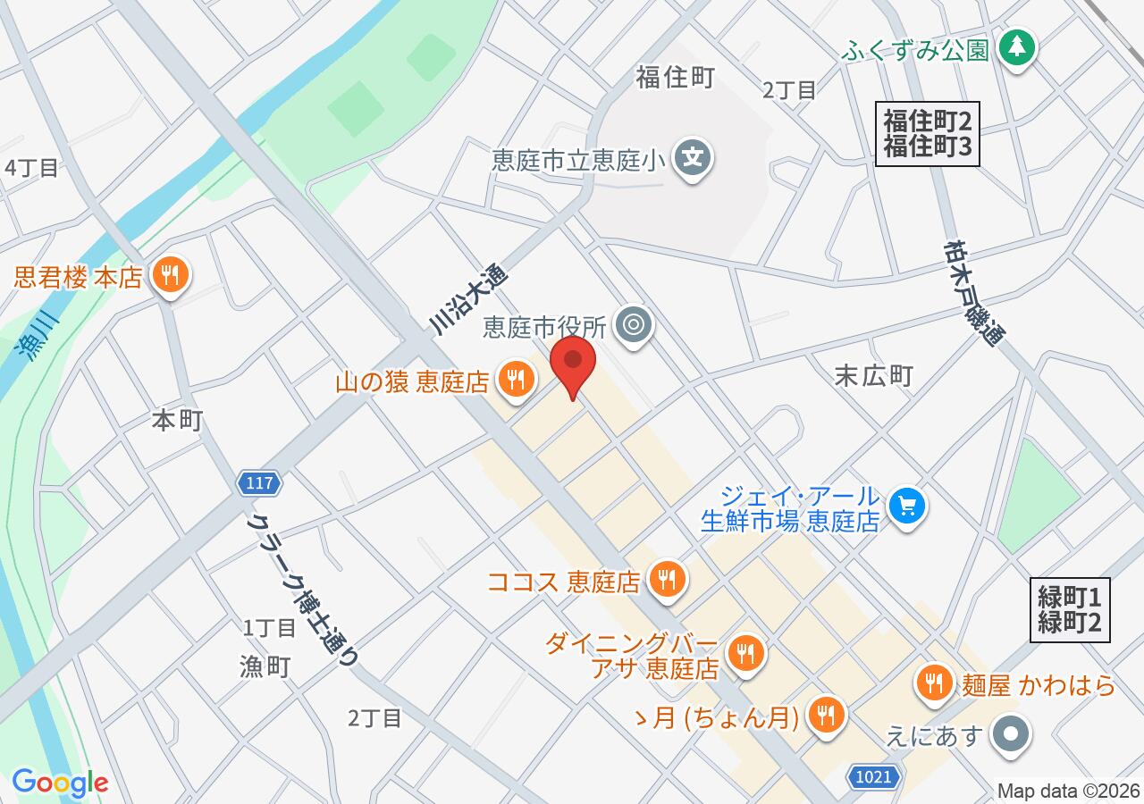 ビストロ・サンカントの地図