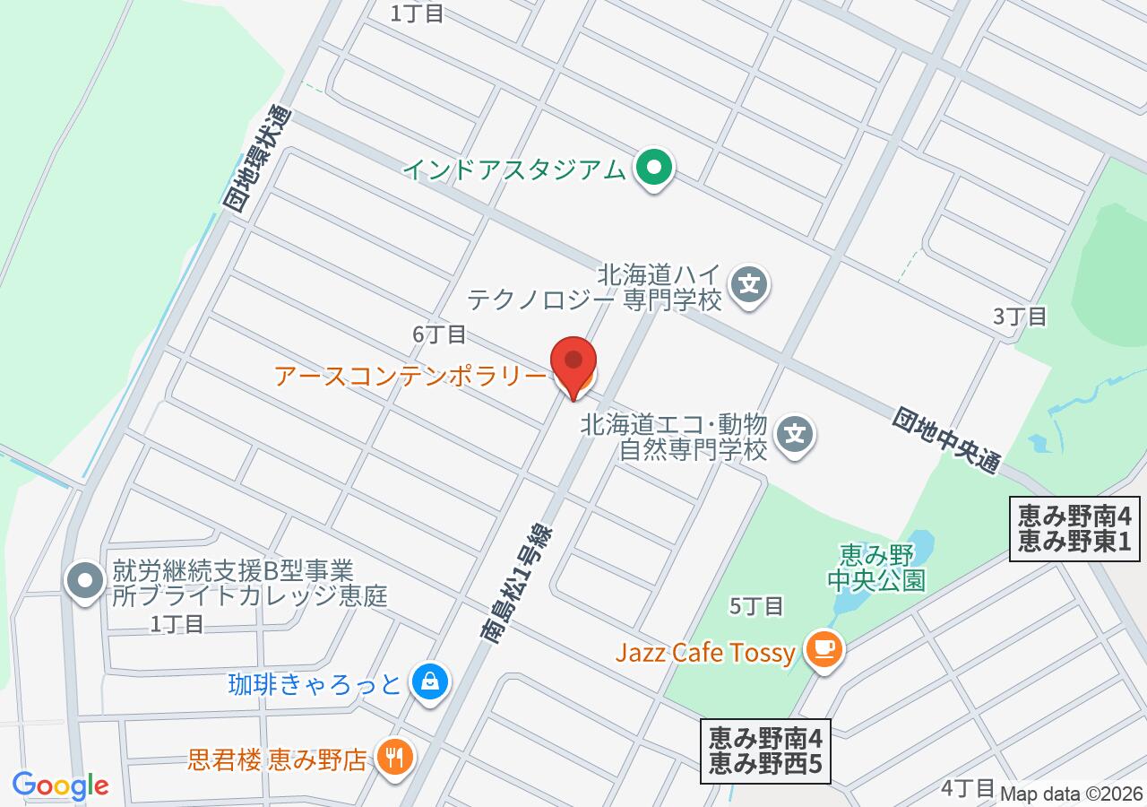 アースコンテンポラリーの地図