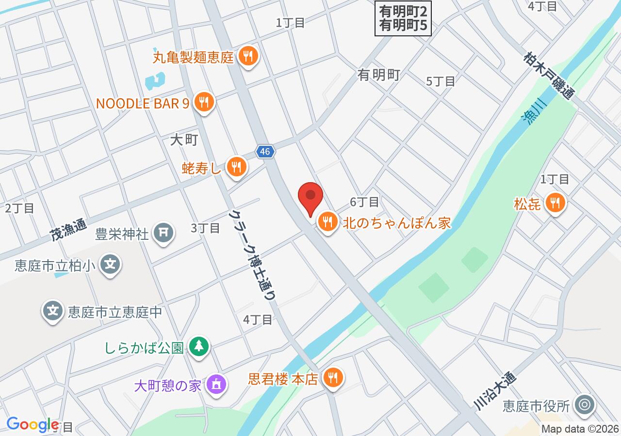 ラーメン華門の地図