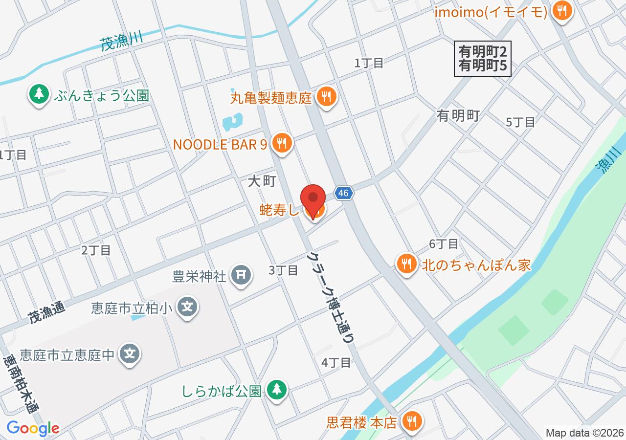 蛯寿しの地図