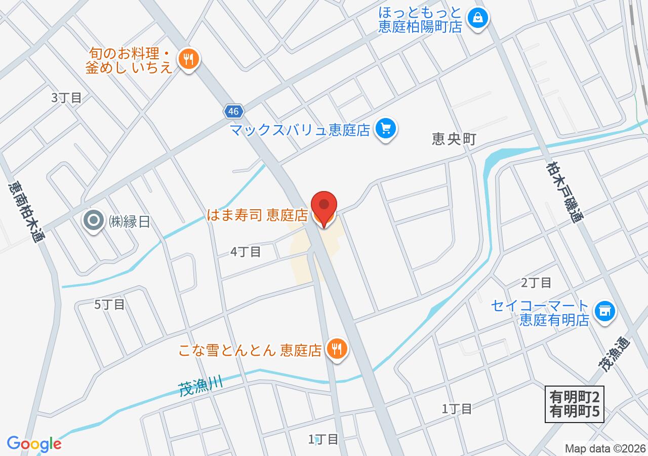 はま寿司 恵庭店の地図