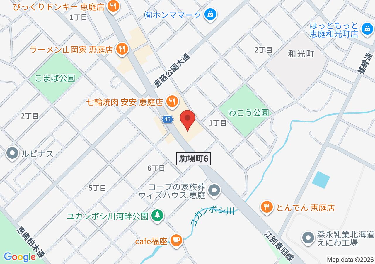 ちょいす 恵庭店の地図