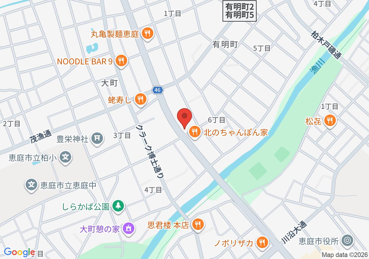 ラーメン華門の地図