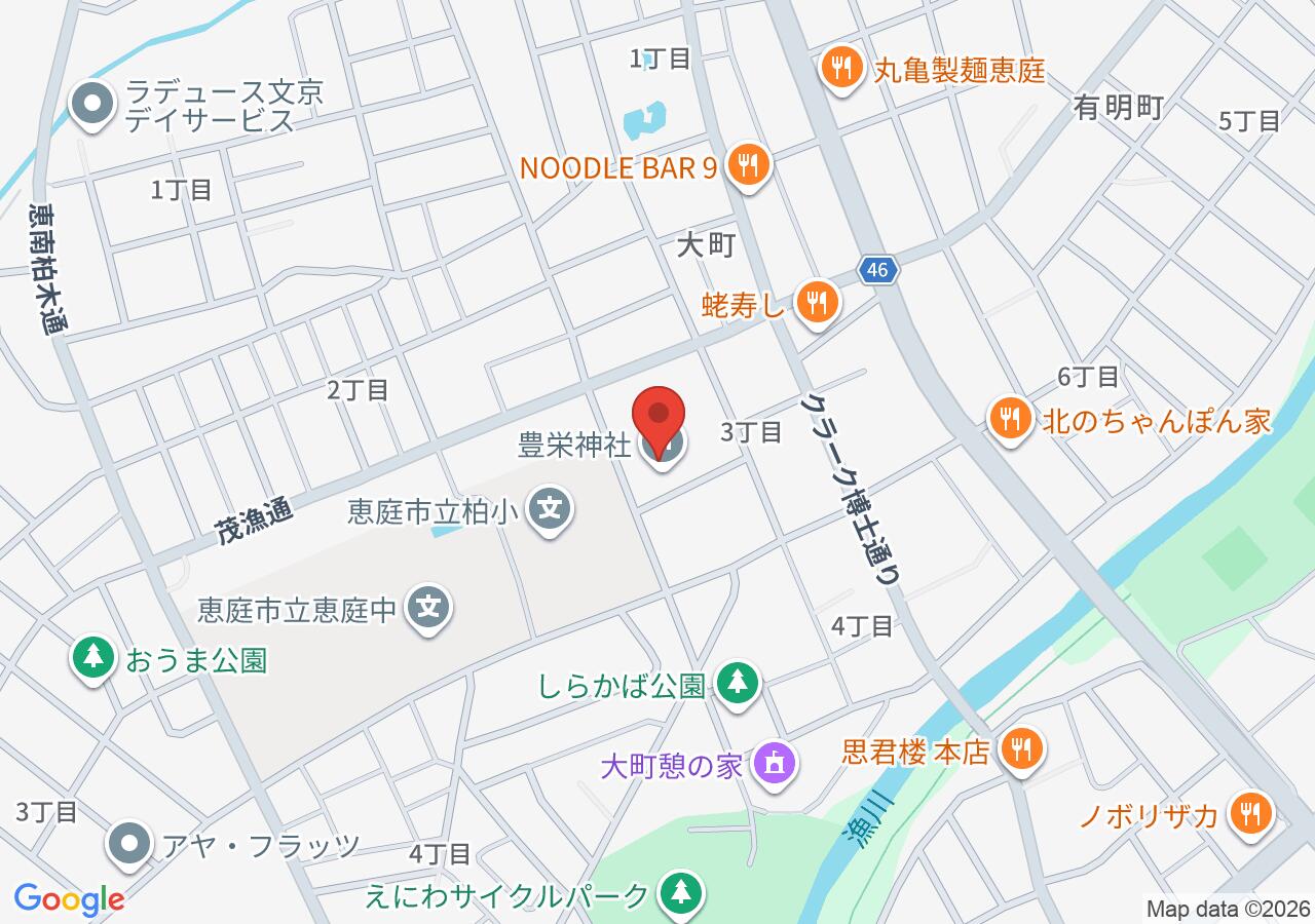 豊栄神社の地図