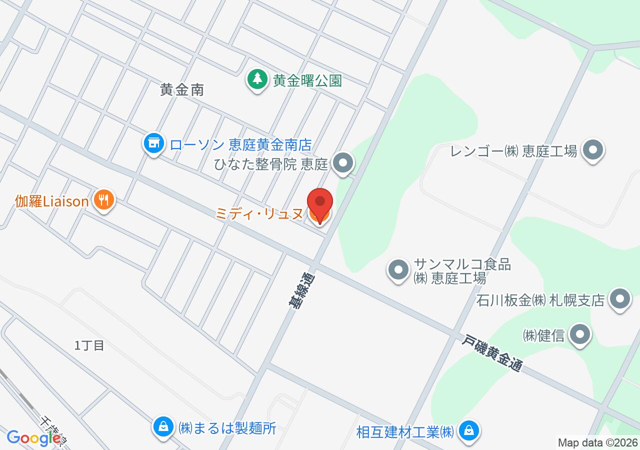 ミディ･リュヌの地図