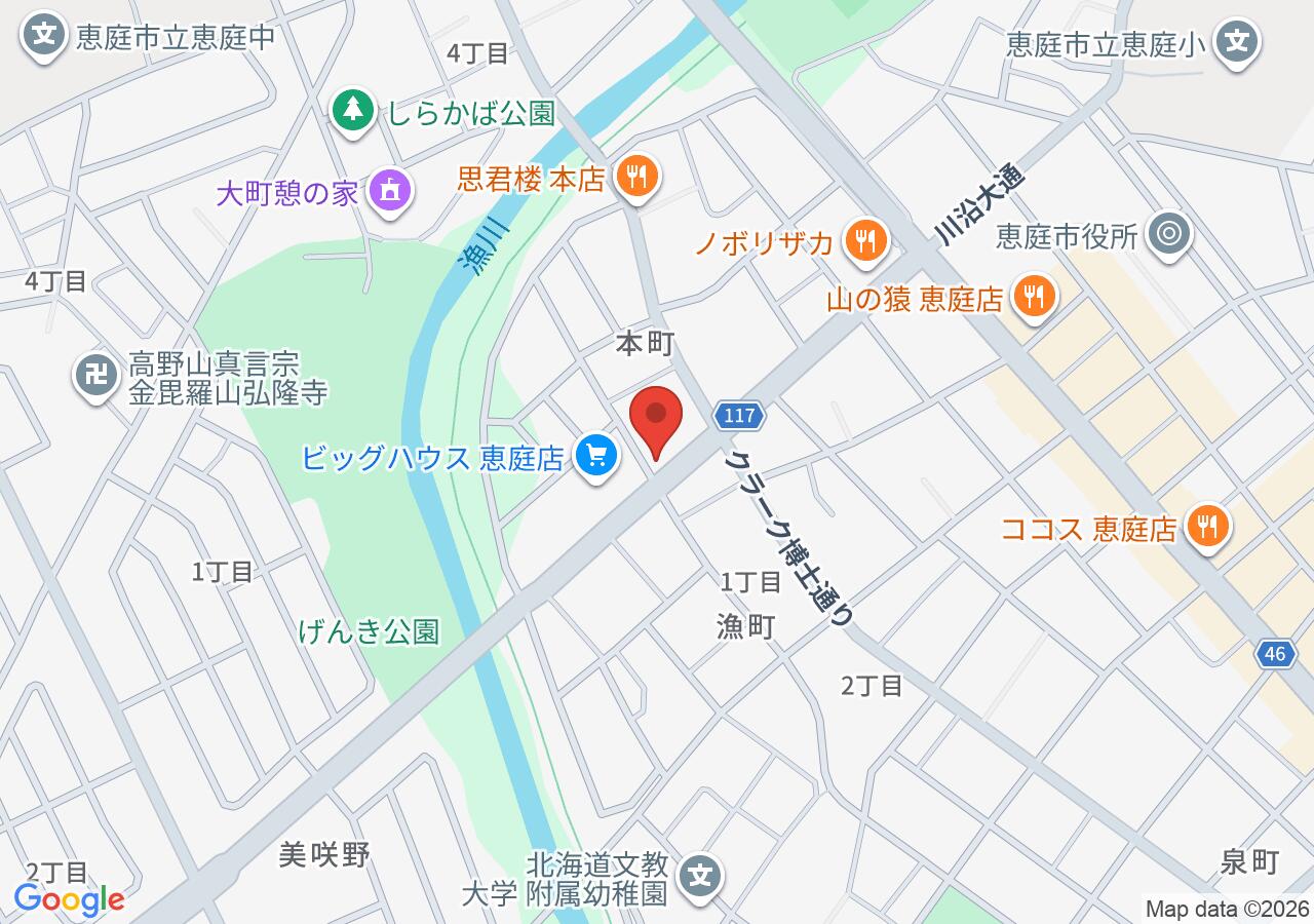ヘアーカットルームのぶの地図