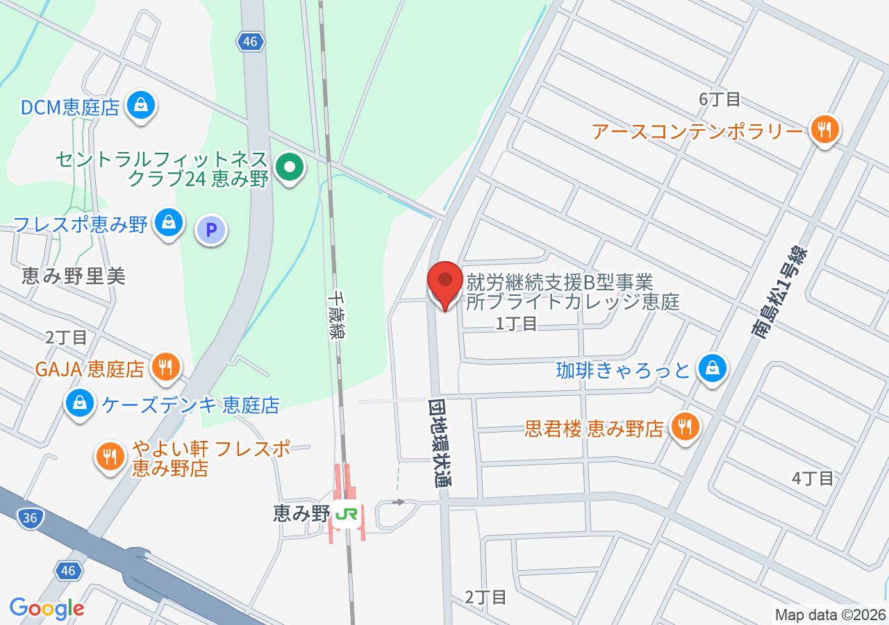 理容のディスカウント 恵み野店の地図
