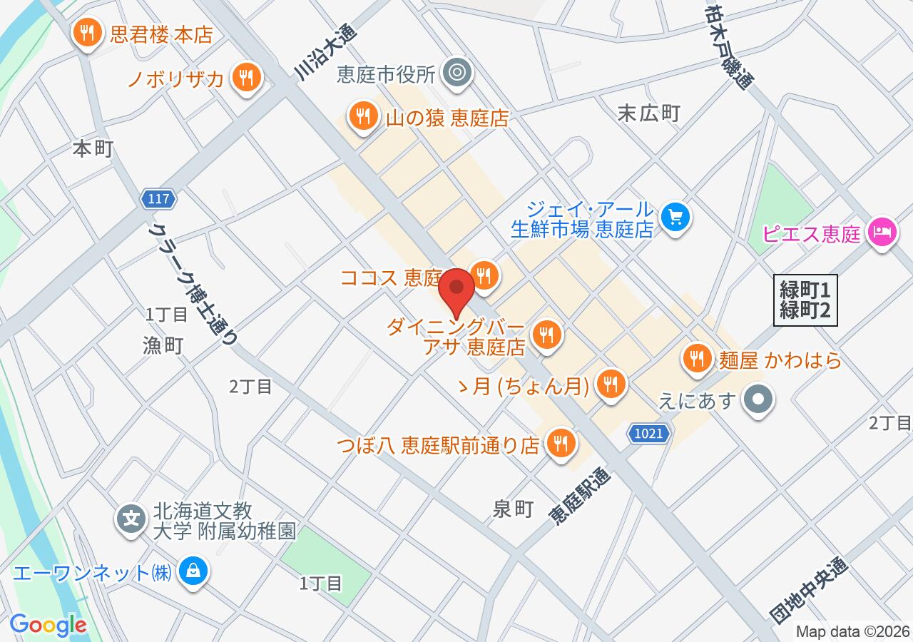 ミニミニFC恵庭千歳店 グリートホーム㈱の地図